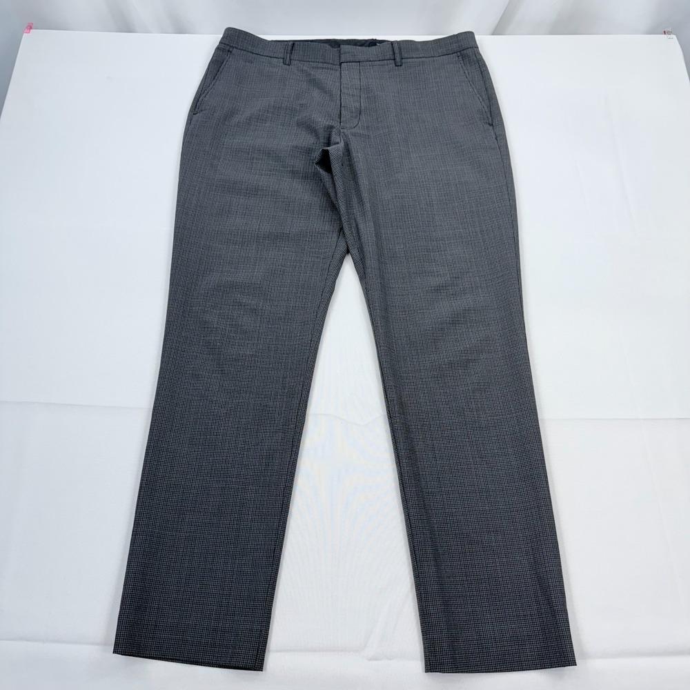 J.‎ Crew Thompson Wool Tapered Dress Pants Mens 37x31 Gray Flat Front Trousers